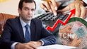 Голова правління Пенсійного фонду України Євген Капінус / колаж ТСН