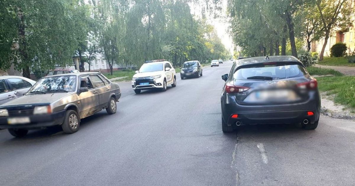 У Білій Церкві водійка Mazda на переході скоїла наїзд на двох дітей