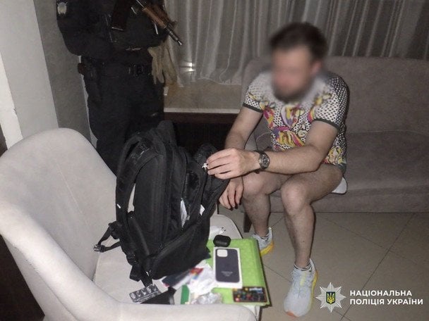 Затримання нападника на Печерську / © Поліція Києва