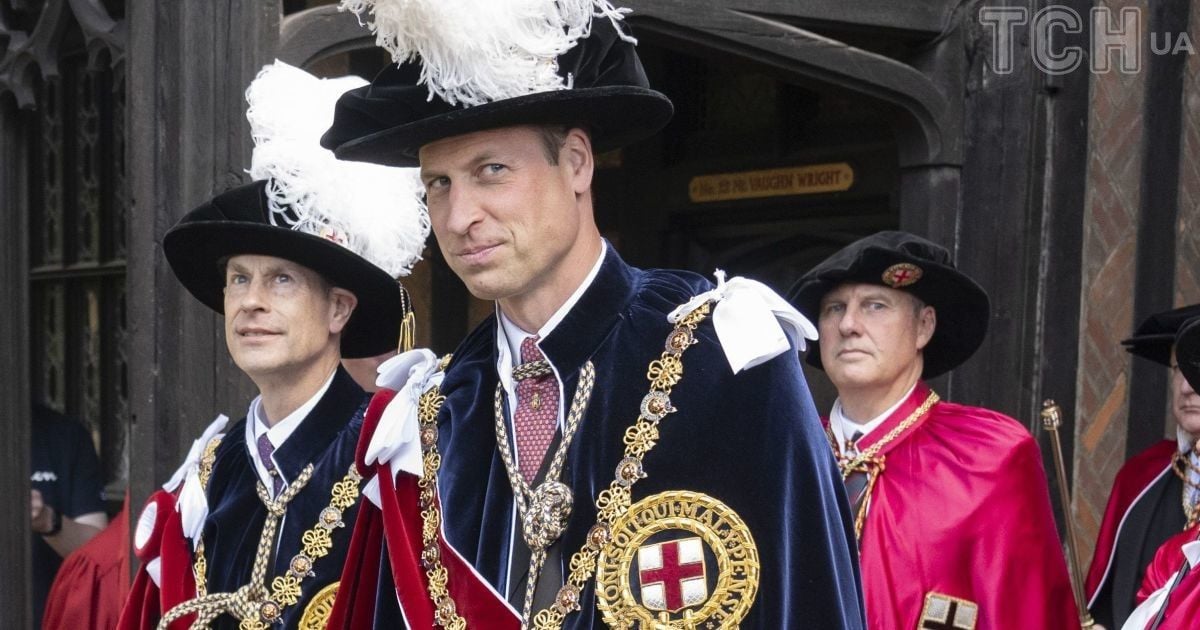 Принц Вільям та принц Едвард на службі Ордену Підв'язки