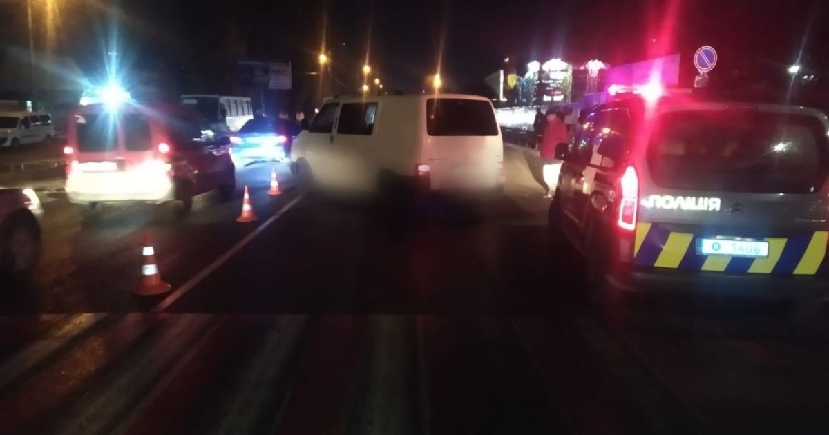 У Броварах водій на Volkswagen Transporter збив на смерть пішохода / © Полиция Киевской области