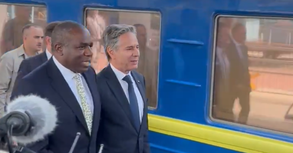 Энтони Блинкен и Дэвид Лемми в Украине 11 сентября