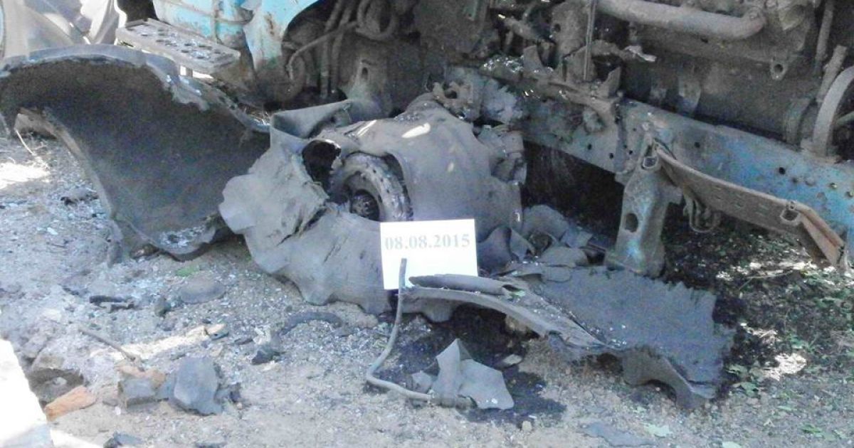 Боевики обстреляли Гранитное из самоходной артиллерийской установки 122 мм. / © Facebook/пресс-центр штаба АТО