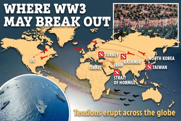 Minacce della terza guerra mondiale – negli Stati Uniti ha pubblicato una mappa dei potenziali conflitti – il mondo – tsn.ua