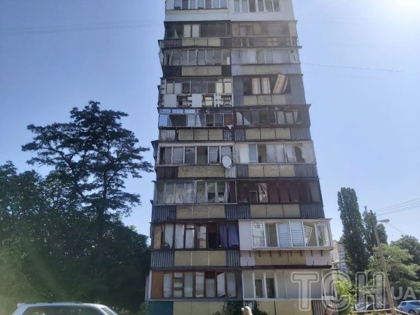 Ракетный удар по Киеву 1 июня / © ТСН.ua