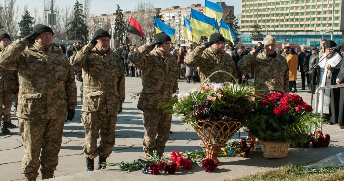 Чествование Героев Небесной Сотни в Запорожье / © УНИАН