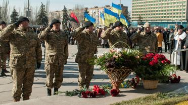 Вшанування Героїв Небесної Сотні в Запоріжжі / © УНІАН