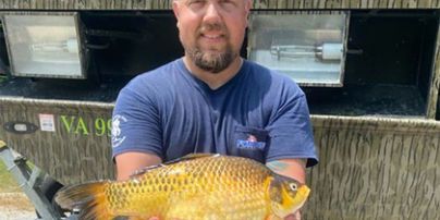 Крупнейшая в штате: в США мужчина поймал гигантскую золотую рыбу