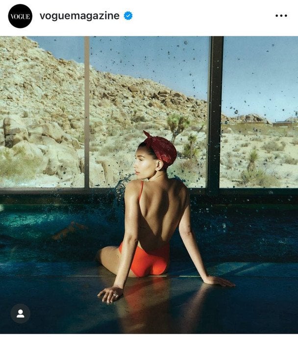 Гейлі Бібер / instagram.com/voguemagazine