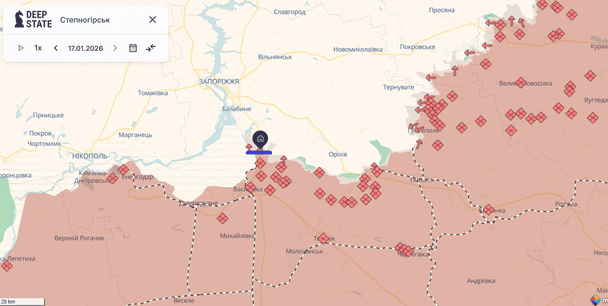 Степногорск на карте / © Deepstatemap