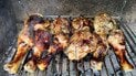 Курица на мангале с йогуртовым соусом с йогуртовым соусом