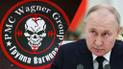 Флаг "Вагнера" и Путин