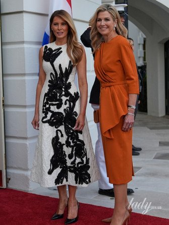 Мелания Трамп и королева Максима