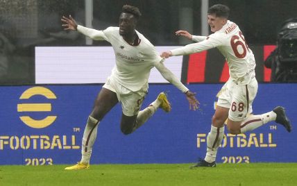 Потрясающий камбэк: "Рома" в концовке спасла матч против "Милана" в Серии А (видео)
