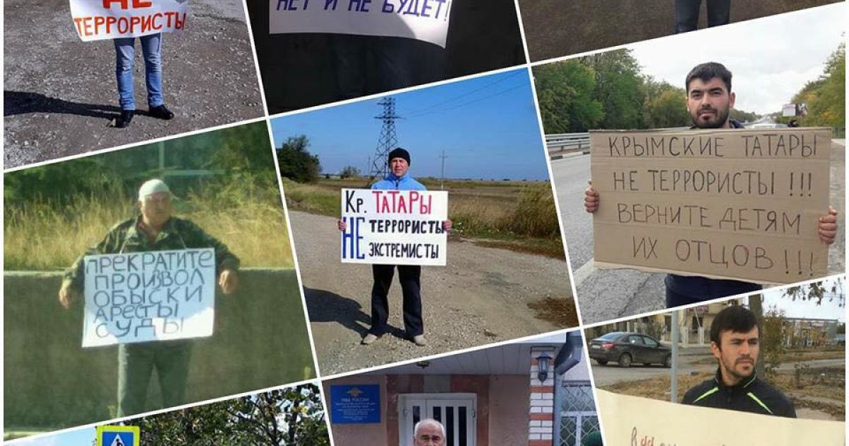 Учасників одиночних пікетів в окупованому Криму викликають на допит
