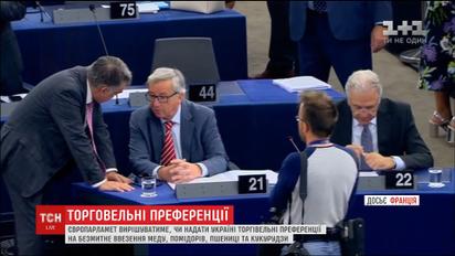 Европарламент будет решать, предоставить ли Украине торговые преференции