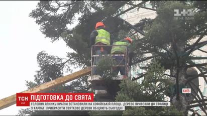 На Софійській площі почнуть прикрашати головну ялинку країни