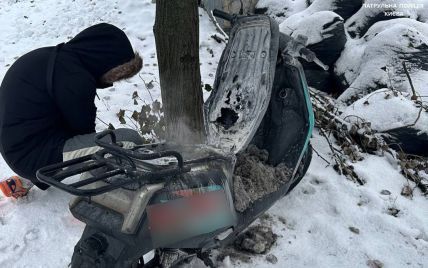 У Києві електроскутер загорівся просто під водієм