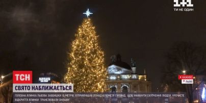 Во Львове торжественное открытие елки транслировали онлайн, а горожан просили не приходить массово на площадь