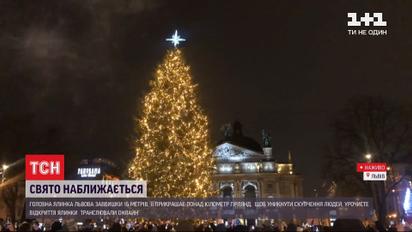 У Львові врочисте відкриття ялинки транслювали онлайн, а містян просили не приходити масово на площу