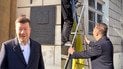 Removal of the Ukrainian flag from the Czech parliament building