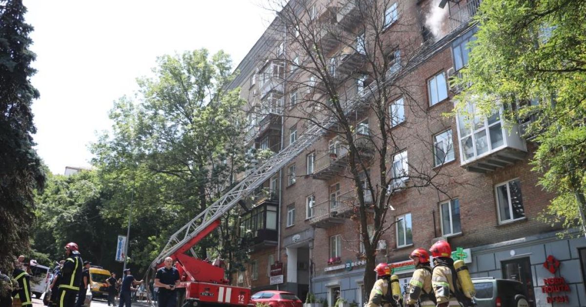 В пожаре в центре Киева погибла парализованная женщина
