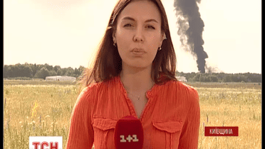 Последняя емкость с горючим догорает на нефтебазе под Киевом