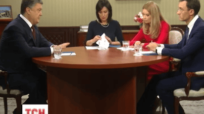 Петр Порошенко встретился с журналистами