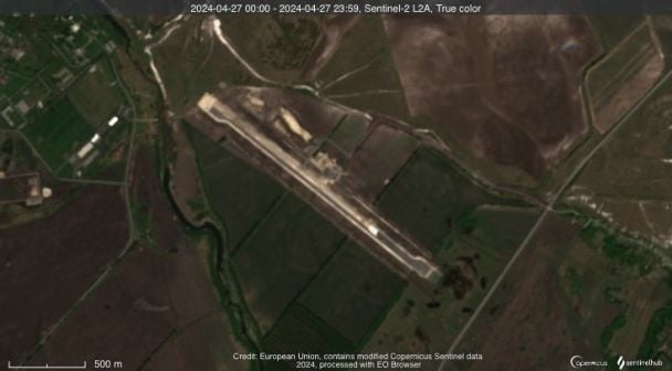 Новий аеродром росіян у Бєлгородській області / Фото: Twitter/RedIntel Panda