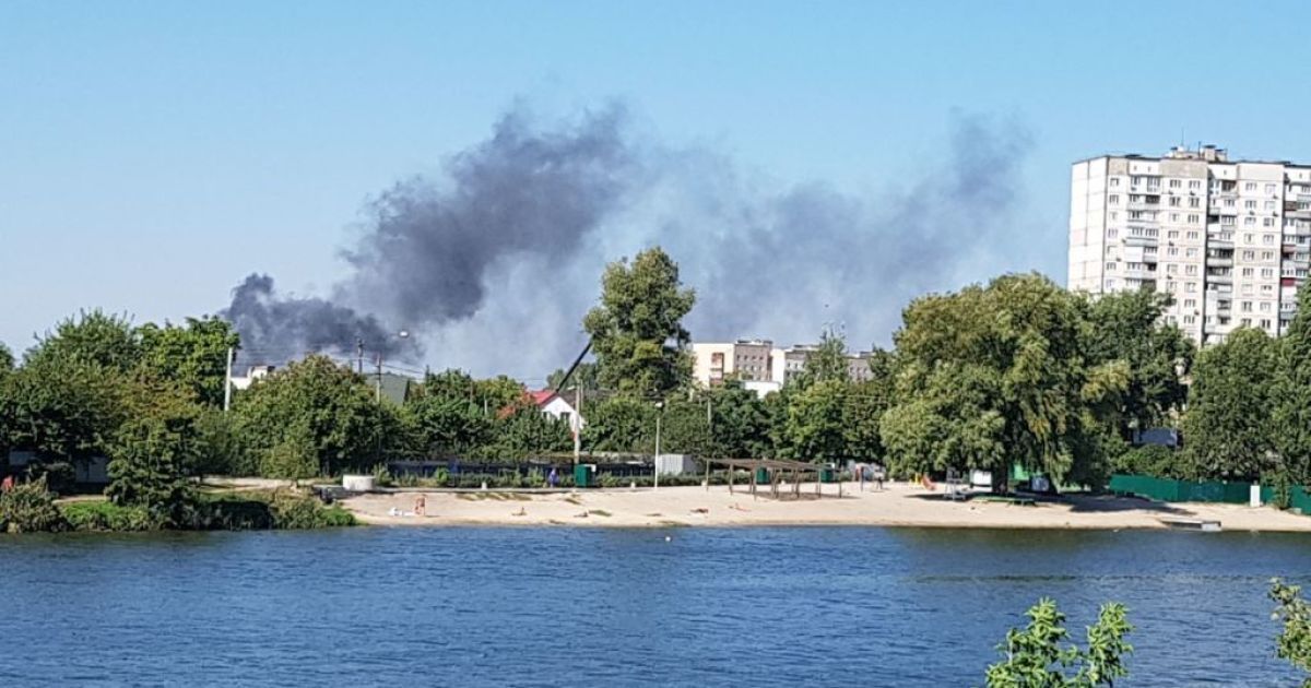Пожежа на Русанівських садах_1 / © Информатор