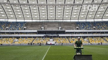 НСК "Олимпийский" готовят к финалу Лиги чемпионов, который состоится 26 мая. 
 Фото - Надежда Мельниченко / © ТСН Проспорт