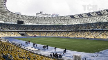 НСК "Олимпийский" готовят к финалу Лиги чемпионов, который состоится 26 мая. 
 Фото - Надежда Мельниченко / © ТСН Проспорт