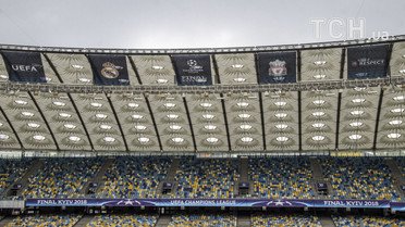 НСК "Олимпийский" готовят к финалу Лиги чемпионов, который состоится 26 мая. 
 Фото - Надежда Мельниченко / © ТСН Проспорт