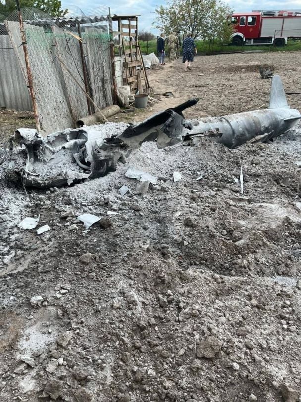 Остатки сбитой с "Иглы" крылатой ракеты Х-55/Фото: Нацгвардия