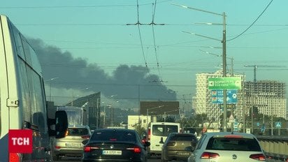 Киев затянуло дымом: утро в столице после атаки РФ