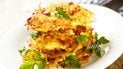 Картофельные деруны с ветчиной и сыром
