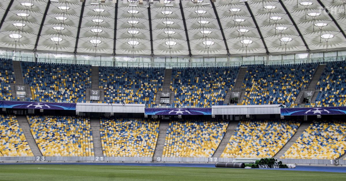 НСК "Олимпийский" готовят к финалу Лиги чемпионов, который состоится 26 мая. Фото - Надежда Мельниченко