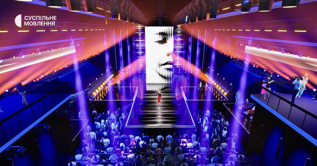 Макет сцены нацотбора на "Евровидение-2026"