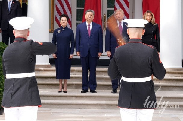 Пэн Лиюань, Си Цзиньпин, Дональд и Мелания Трамп / © Associated Press