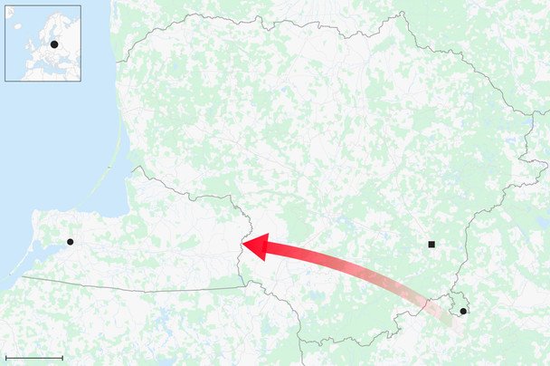 Сувалкський кориор, можливий маршрут вторгнення росіян.  / © The Telegraph