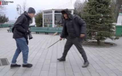 В Киево-Печерской Лавре напали на журналиста: фото
