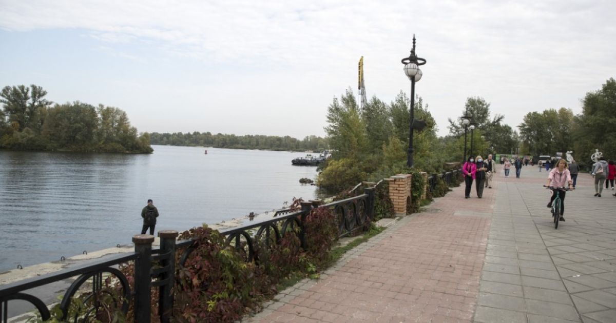 новий пішохідний міст на Оболоні_1 / © КГГА