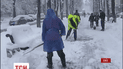 Столицу засыпает снегом