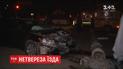 У Cумах нетверезий чиновник на автомобілі в'їхав у бетонний стовп