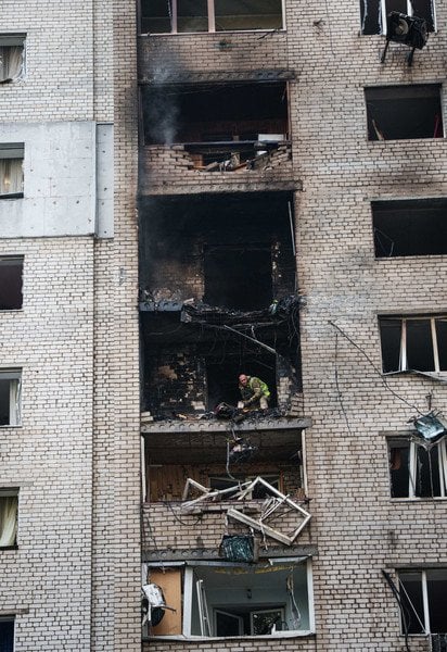 В Печерському районі пошкоджено житловий будинок