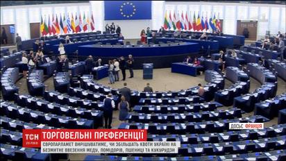 Европарламент обсудит увеличение квот на беспошлинный ввоз украинских продуктов