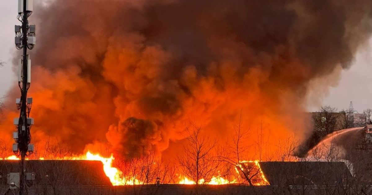 Пожежа в Москві 31 січня. Фото: росЗМІ