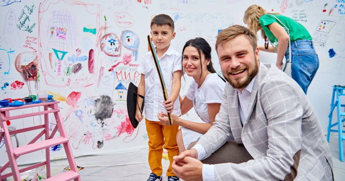 Єгор Гордєєв, Людмила Барбір з сином Тарасиком