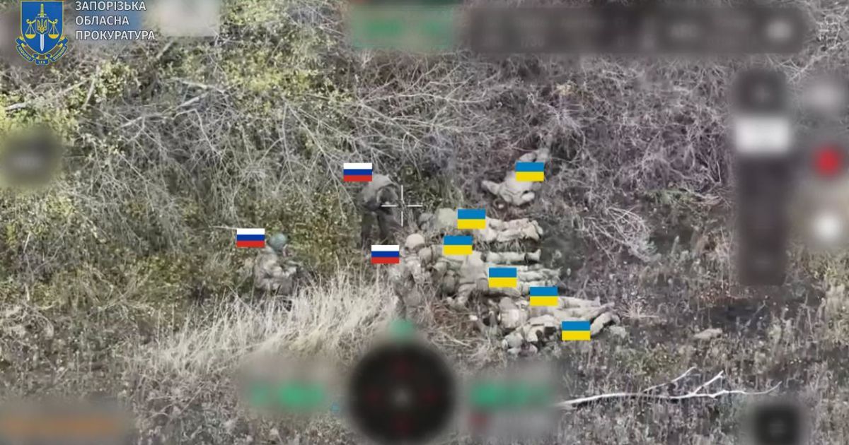 Расстрел украинских бойцов в Запорожье