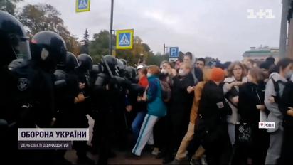 Поки Путіну вдалося мобілізувати лише протестувальників: затриманих на мітингах понад тисячу